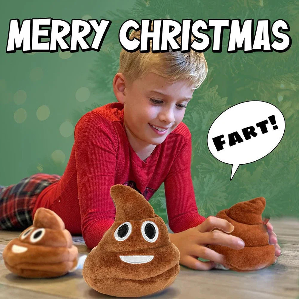 Funny Plush Pillow Super Poop Soft Toy Cute Face Expression Shit Doll Poop Stuffed Toy for Children Birthday Christmas Gift
